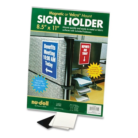 Nudell Acrylic Sign Holder, 8 1/2 x 11, Clear 37085